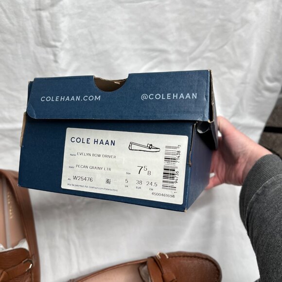 Cole Haan Evelyn Bow Driver Shoes Womens Loafers 7.5 B pecan brown - Picture 3 of 8